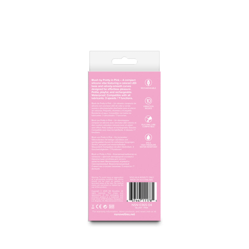 Pretty in Pink Blush - Pink - Pink 13 cm USB Rechargeable Vibrator