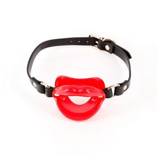 Fetish & Fashion - Kourtney - Red Lips Open Mouth Restraint