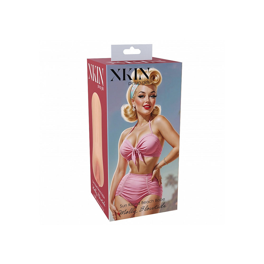 XKIN PinUp Girls - Molly Blowtide - Flesh 12 cm Vagina Stroker