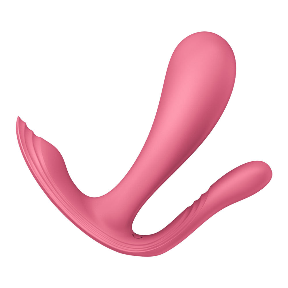 Satisfyer Top Secret+ Raspberry - Pink USB Rechargeable Wearable Vibrator with App Control