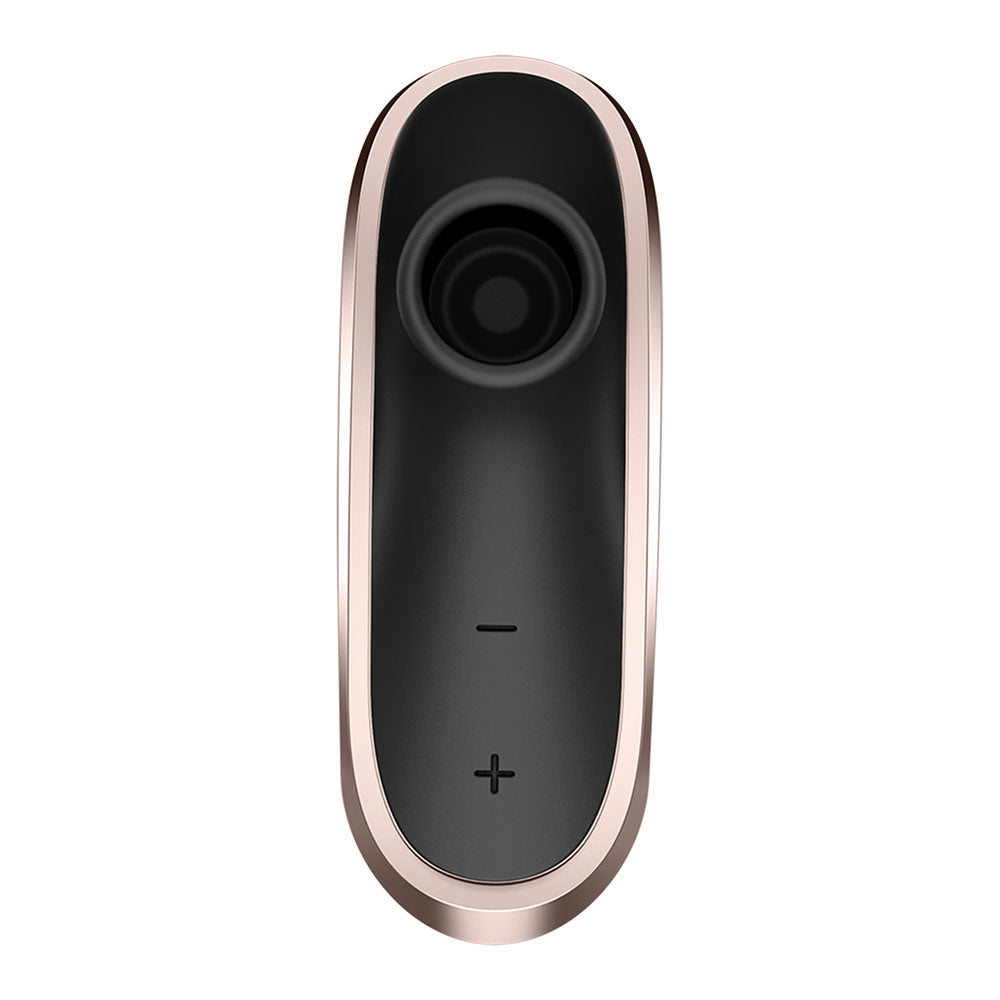 Satisfyer Traveler - Black - Black USB Rechargeable Air Pulse Clitoral Stimulator