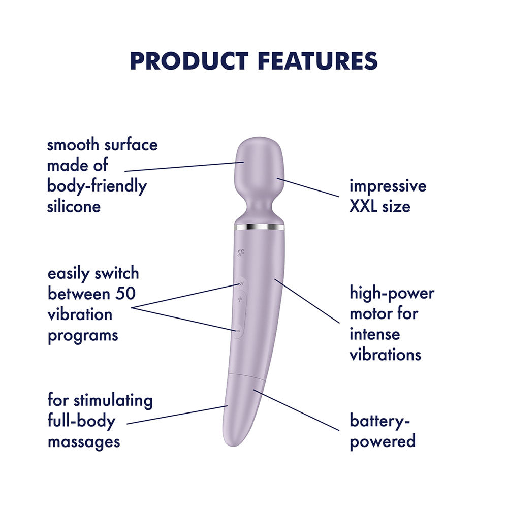 Satisfyer Wand-er Women - Battery Series - Violet 34 cm Massager Wand