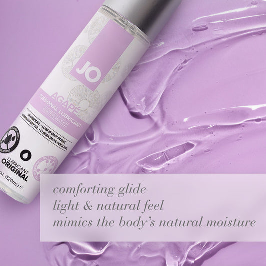 JO Agape Original Lube - 120 mL - Water Based Lubricant for Sensitive Skin - 120 ml Bottle