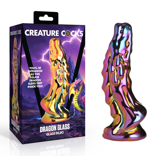 Creature Cocks Dragon Glass - Coloured 15.7 cm Glass Fantasy Dildo