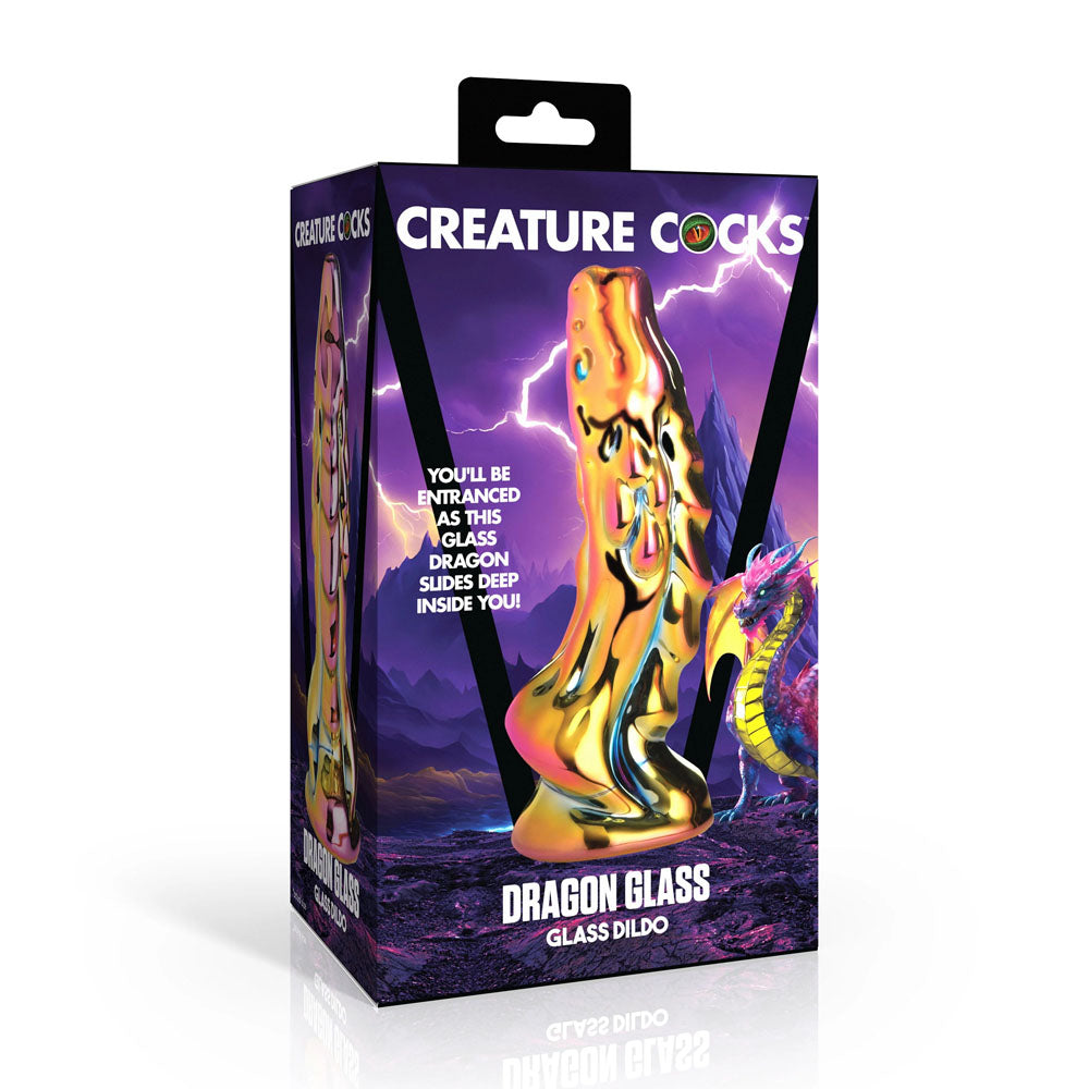 Creature Cocks Dragon Glass - Coloured 15.7 cm Glass Fantasy Dildo