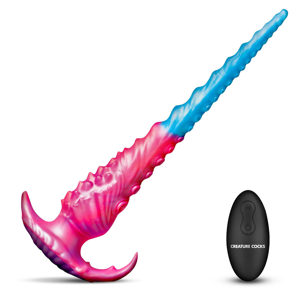 Creature Cocks Vibropus - Blue/Pink 34.3 cm USB Rechargeable Vibrating Tentacle Dildo with Wireless Remote