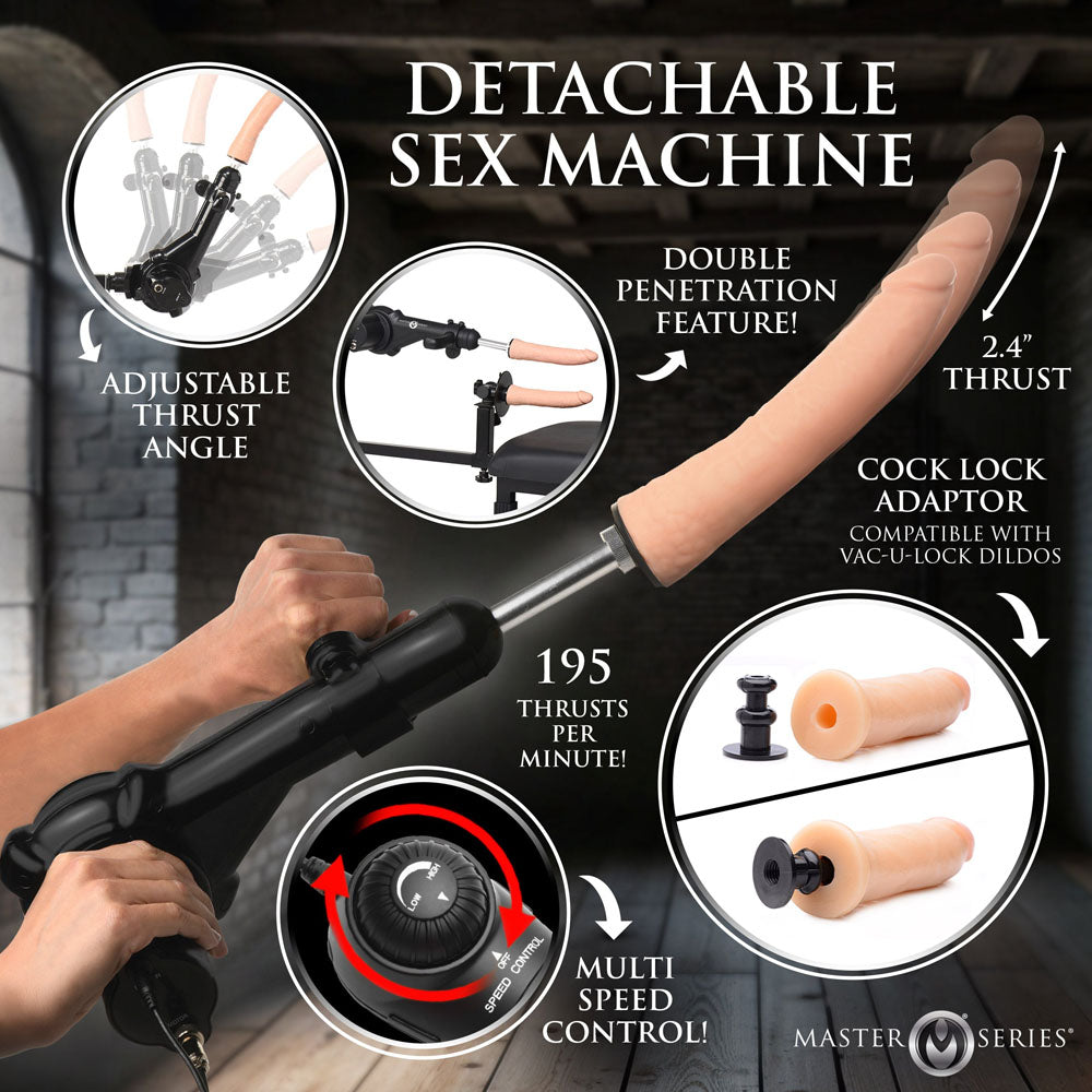 Master Series Breed Master - Breeding Restraint Stand with Sex Machine
