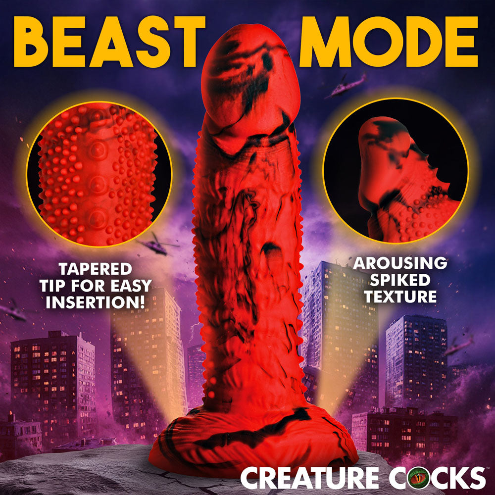 Creature Cocks Gojira - Red/Black 18.5 cm Fantasy Dildo