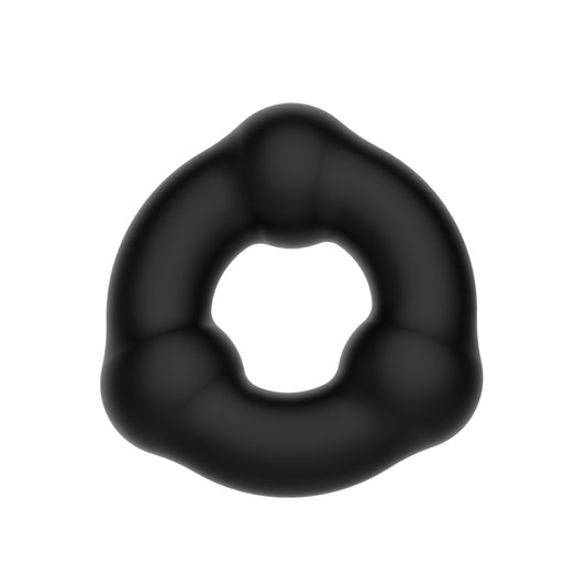 CRAZY BULL Beaded Cock Ring - Black Cock Ring