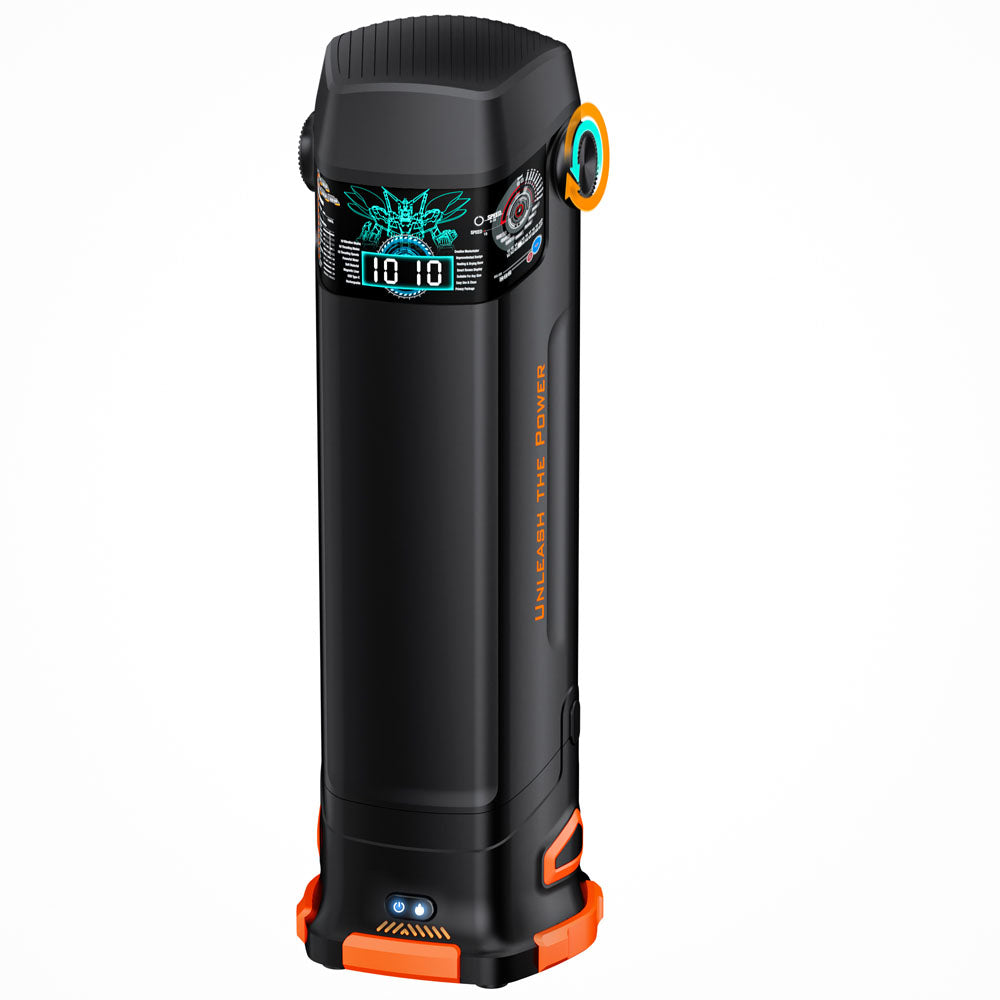 CyberSkin The Titan - Black USB Rechargeable Thrusting & Vibrating Auto Masturbator with Heater