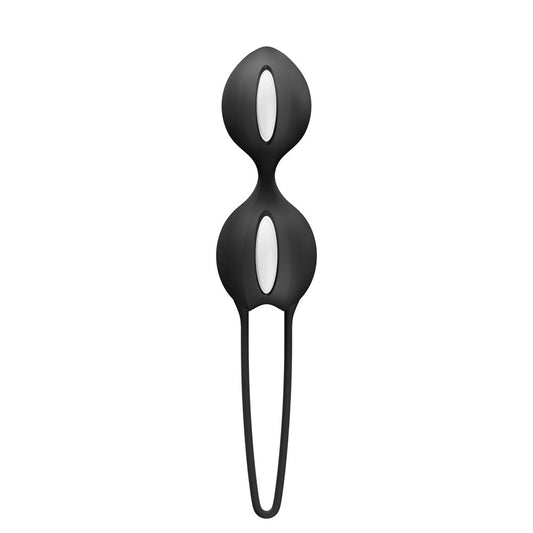 Fun Factory SMARTBALLS DUO Black - Black Weighted Kegel Balls