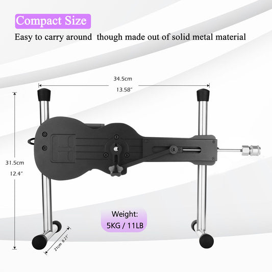 Hismith Mini Pro - Black Mains Powered Sex Machine with App Control and Remote