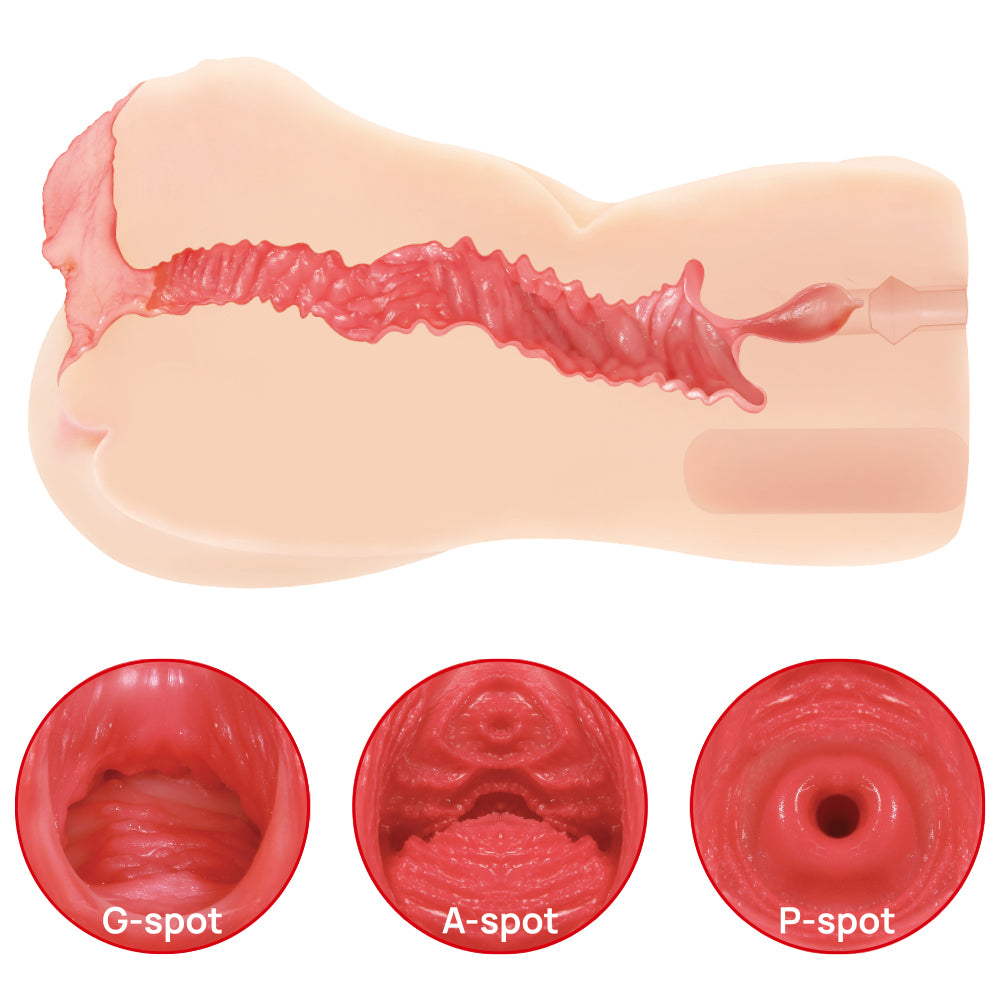 Kokos Vanilla Onahole 004 - Flesh Dual Layer Vagina Stroker