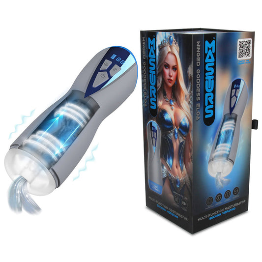 MASTURS Eloa - USB Rechargeable Sucking & Vibrating Auto Stroker with Augmented Reality