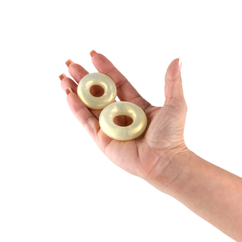 Fantasia - Double Stack - Amber - Amber Cock Rings - Set of 2 Sizes