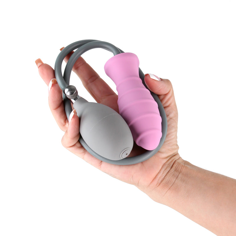 INYA InflataPlay - Pink - Pink 10.5 cm Inflatable Butt Plug