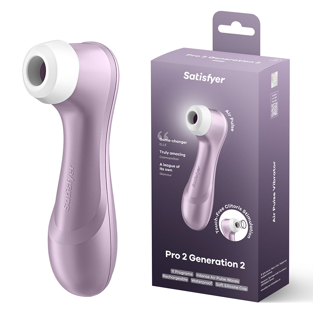 Satisfyer Pro 2 - Purple - Touch-Free USB-C Rechargeable Clitoral Stimulator