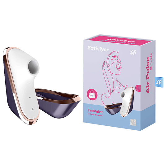 Satisfyer Traveler - Purple - Purple USB Rechargeable Air Pulse Clitoral Stimulator