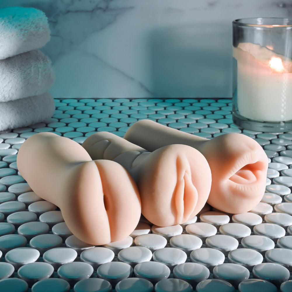 Selopa PARTY PACK - Light - Flesh Strokers - Set of 3