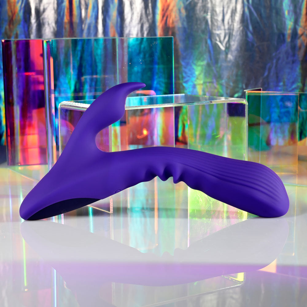 Selopa POSEABLE BUNNY - Purple 21 cm USB Rechargeable Poseable Rabbit Vibrator