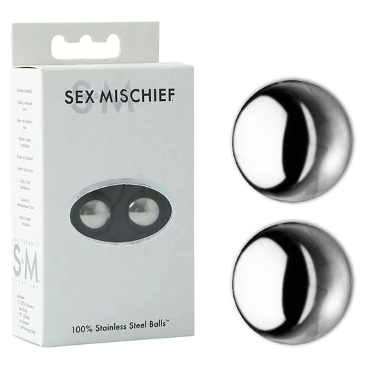 Sex & Mischief 100% Stainless Steel Balls - Stainless Steel Ben Wa Balls