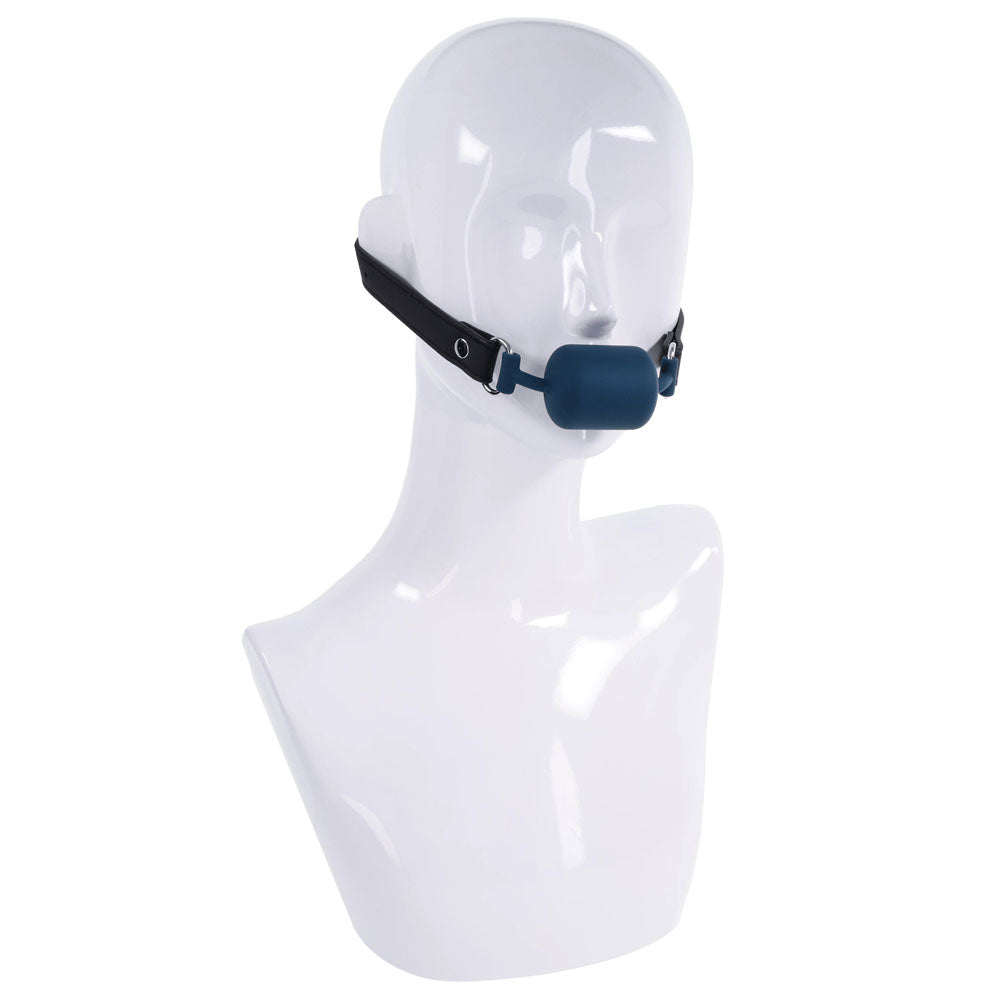 SPORTSHEETS Signature Twilight Tease Barrel Gag - Blue Mouth Restraint