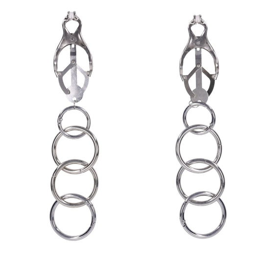 EDGE Tuggable Clover Clamps - Metal Nipple Restraints