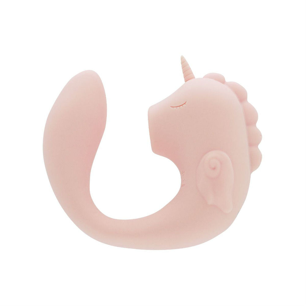 Unihorn - C Horse - Coral Throb - Coral USB Rechargeable Dual Unicorn Vibrator