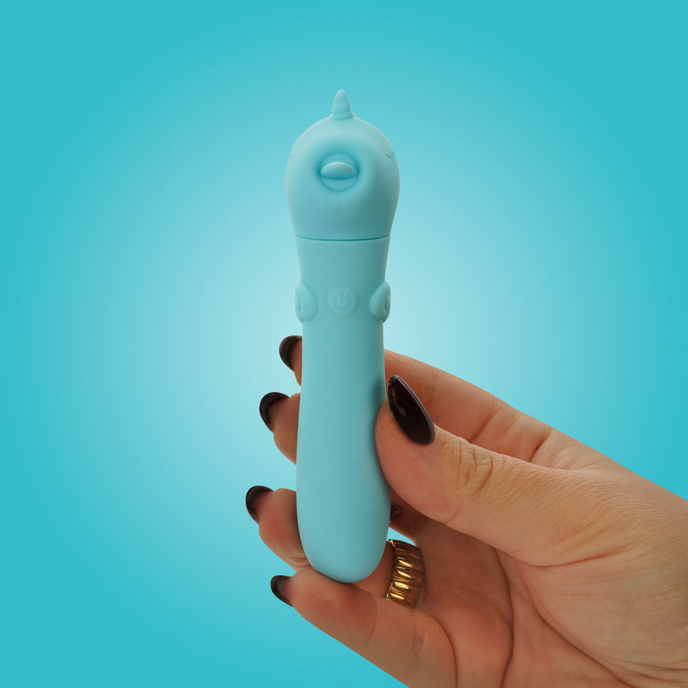 Unihorn - USB Bullet - Mount'n Peak - Teal USB Rechargeable Vibrating Bullet
