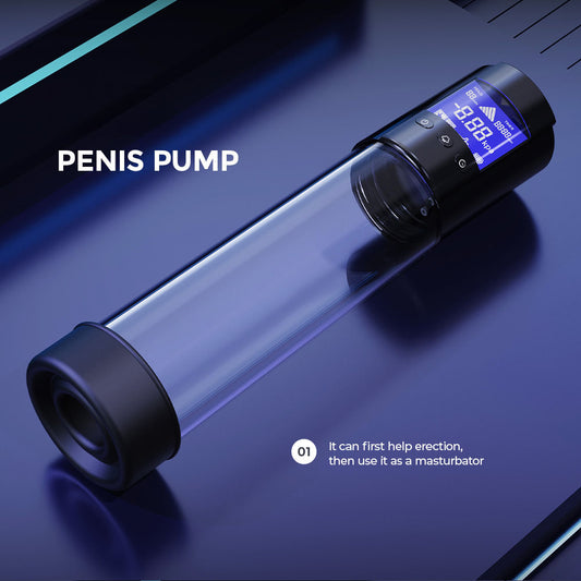 LuvPump Smart Penis Pump - Clear USB Rechargeable Automatic Penis Pump